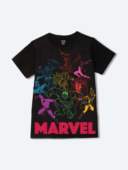 Wear Your Mind Boys
                    Avengers Printed T-shirt