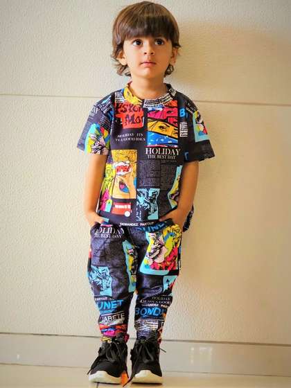 ANJALI IMPEX
                          Unisex Kids Printed T-shirt
