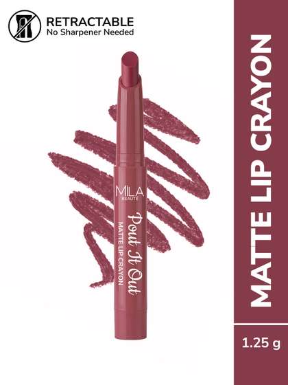MILA BEAUTE Pout
                          It Out Matte Lip Crayon Lipstick - 1.25 g
                          Rapunzel 117