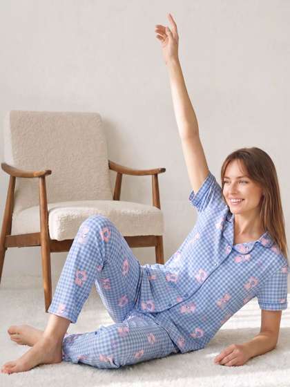 L&M Women Printed
                      Night suit