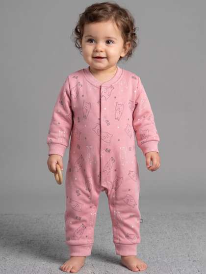 YK X Tinyo Infant
                      Grirls Printed Cotton Romper