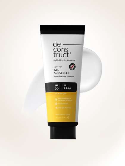 deconstruct Gel
                        Sunscreen SPF 50 PA++++ -100%
                        Photostable-Lightweight In-Vivo Tested 80g
