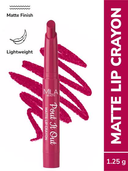 MILA BEAUTE Pout
                          It Out Matte Lip Crayon Lipstick - 1.25 g
                          Belle 111