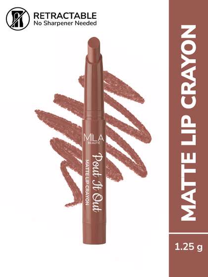 MILA BEAUTE Pout It
                      Out Matte Lip Crayon Lipstick - 1.25 g Mulan 110