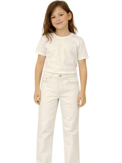 Gini and Jony Girls Wide
                    Leg Mid-Rise Jeans