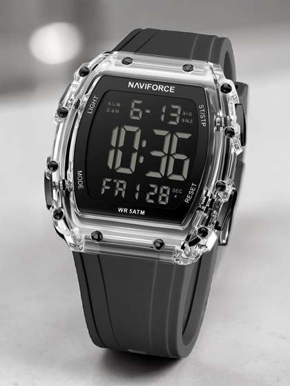 Naviforce Men Dial &
                    Straps Digital Watch NF6107 S_GY