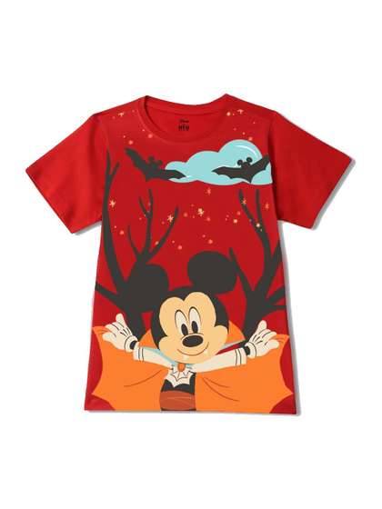 Wear Your Mind Boys
                    Mickey Mouse Printed T-shirt