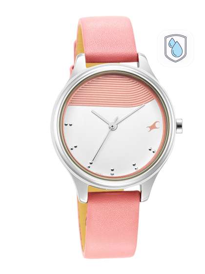 Fastrack Stunners Quartz
                    Analog With White Dial Watch For Girls - Nr6280sl01