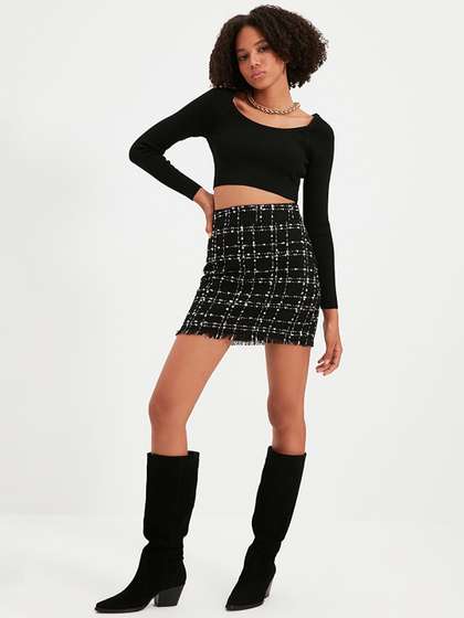 Trendyol Women Pencil-Fit Mini Skirts