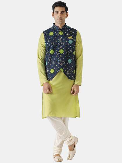 KISAH Men Printed Woven Nehru Jackets