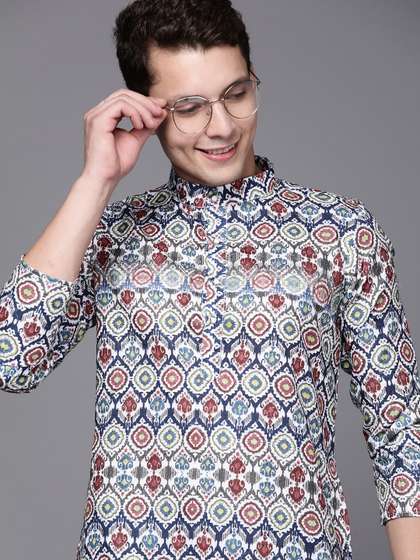 Indo Era Men Ethnic Motifs Printed Kurta