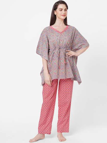 Price History of SDL by Sweet Dreams Printed Night suit from Myntra 111 6008149