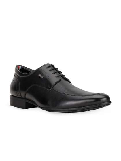Bata Men Black Solid
                        Formal Derby Shoes