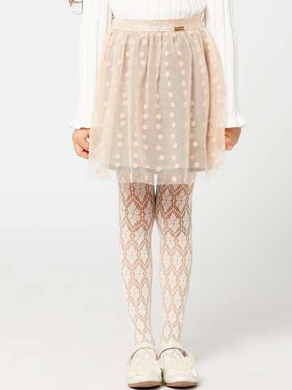 One Friday Girls Self Design Mini Flared Skirts