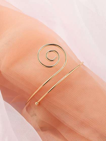 SOHI Women
                          Gold-Toned Gold-Plated Armlet Bracelet