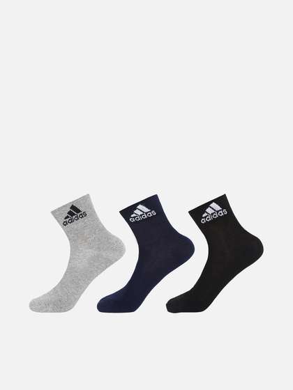 ADIDAS Men Pack of 3
                        Navy Blue Solid Socks