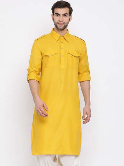 VASTRAMAY Men Pathani Kurta