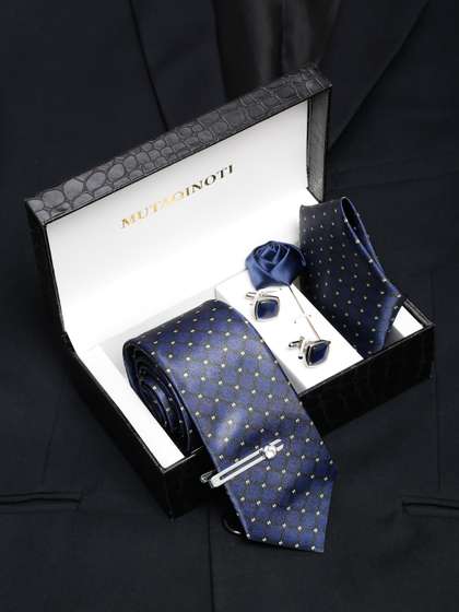 MUTAQINOTI Men Necktie
                    Accessory Gift Set