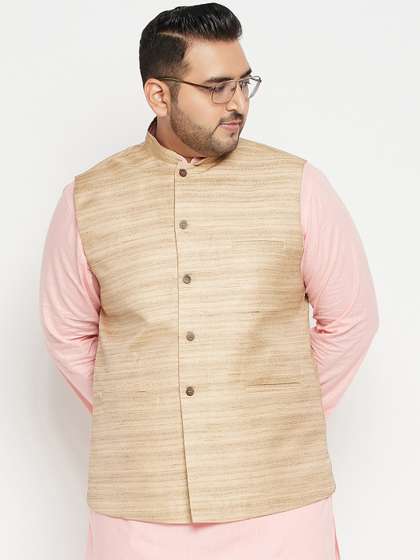VASTRAMAY Men Striped Nehru Jackets