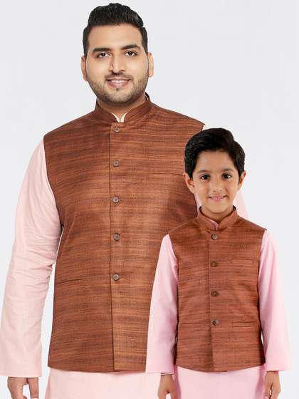 VASTRAMAY Men Plus Size Nehru Jackets
