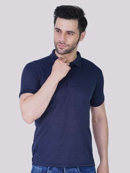 TEEMOODS Men Dri-FIT Polo Collar T-shirt