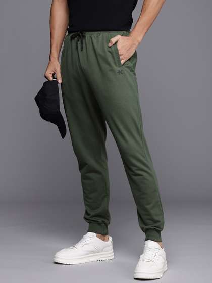 HRX by Hrithik Roshan HRX By Hrithik Roshan Men Solid Thyme Terry Joggers