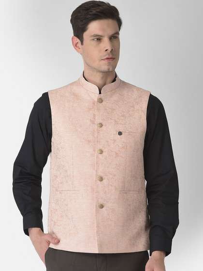 Turtle Men Woven Design Nehru Jackets