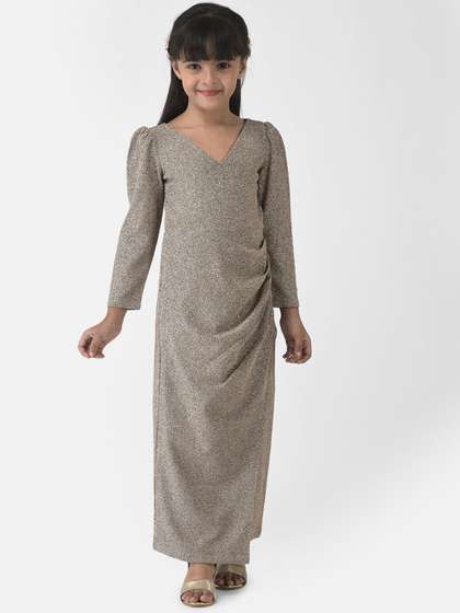 Eavan Girls
                    Gunmetal-Toned Embellished Maxi Dress