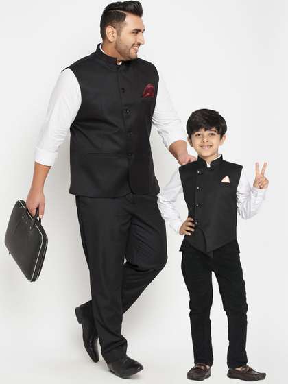 VASTRAMAY Asymmetric Nehru Jackets