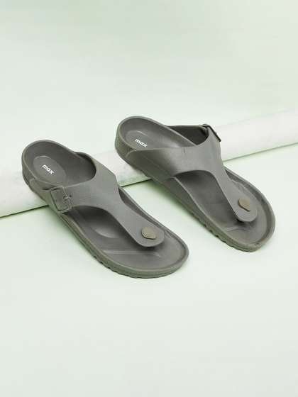 max Men Grey Flip Flops