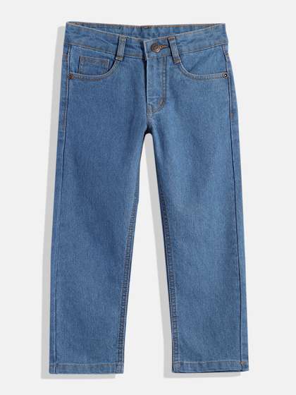 Urbano Juniors Boys
                      Blue Solid Slim Fit Stretchable Jeans