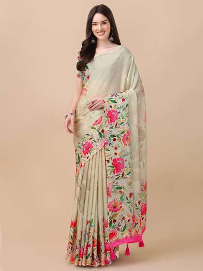 Mitera Floral Printed Saree