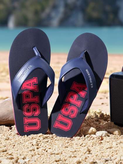 Price History of U.S. Polo Assn. Men Printed Thong Flip Flops from Myntra 111 10041678