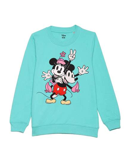 Disney by Wear Your Mind
                    Kids Turquoise Blue Printed Sweatshirt