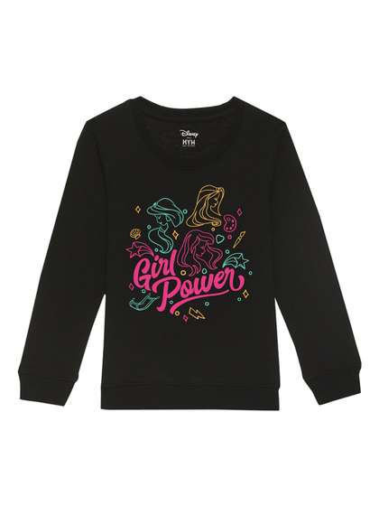 Disney by Wear Your Mind
                    Girls Black Printed Sweatshirt