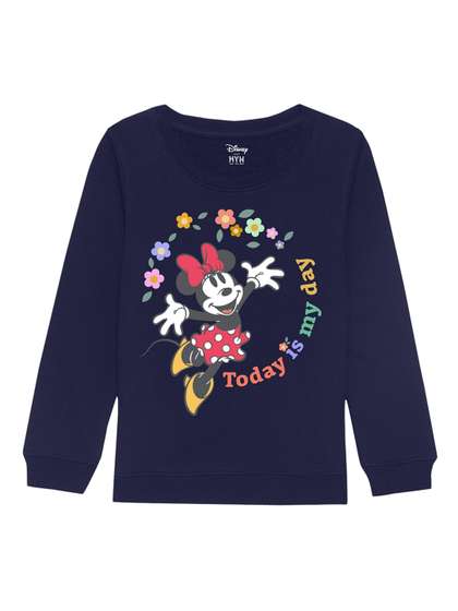 Disney by Wear Your Mind
                    Girls Navy Blue Printed Sweatshirt