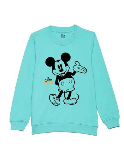 Disney by Wear Your
                      Mind Boys Turquoise Blue Printed Sweatshirt