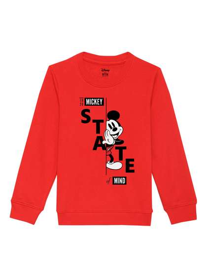 Disney by Wear Your
                      Mind Boys Red Printed Sweatshirt