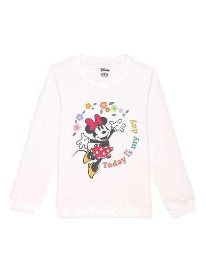 Disney by Wear Your Mind
                    Girls White Printed Sweatshirt