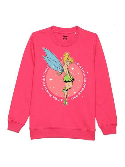 Disney by Wear Your
                      Mind Girls Pink Printed Sweatshirt