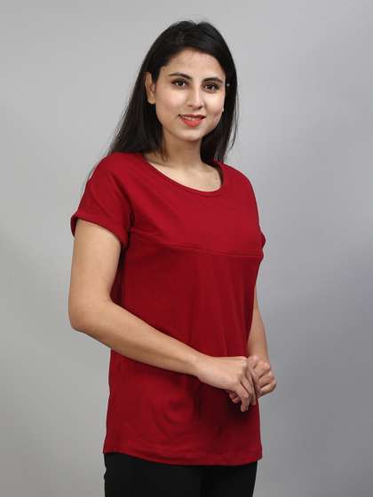 SillyBoom Women
                        Maroon T-shirt