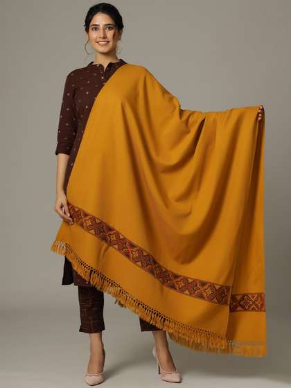 HANDICRAFT PALACE Women Woven Design Shawl