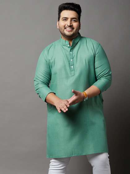 bigbanana Plus Size Solid Kurta