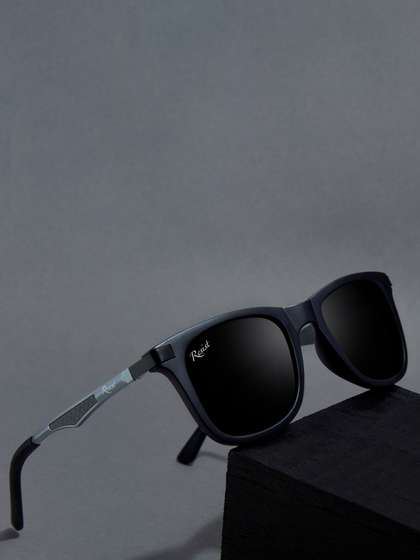 RESIST EYEWEAR
                        UNISEX Black UV Protected Wayfarer Sunglasses