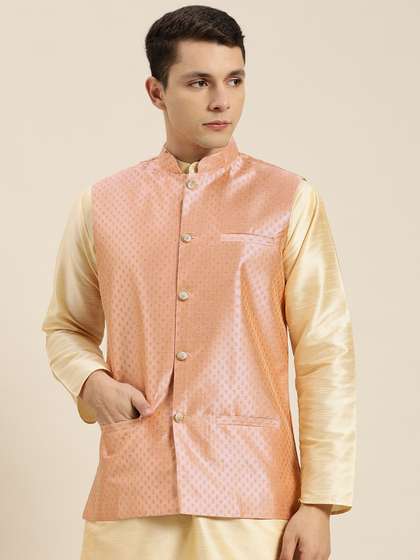 SOJANYA Silk Blend Nehru Jacket