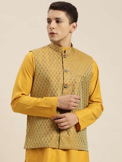 SOJANYA Men Printed Nehru Jacket
