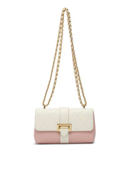 MIRAGGIO Estelle Pink Crossbody Bag with Adjustable Sling Strap