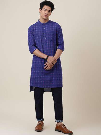 Fabindia Printed Cotton High Low Kurta