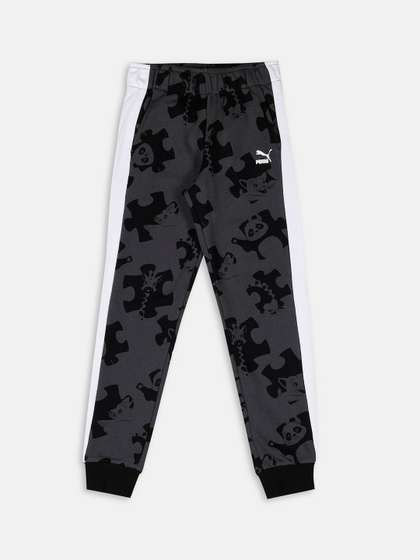 Puma Kids Grey &
                    Black Paw T7 Pant