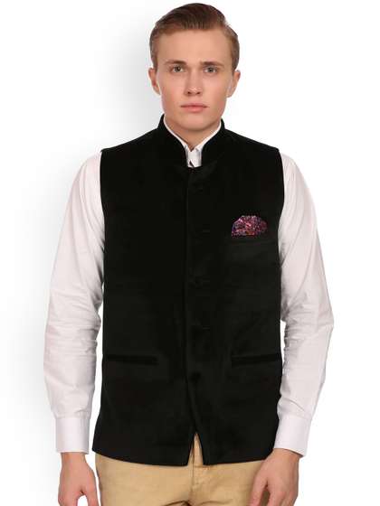 Wintage Black Velvet
                        Nehru Jacket